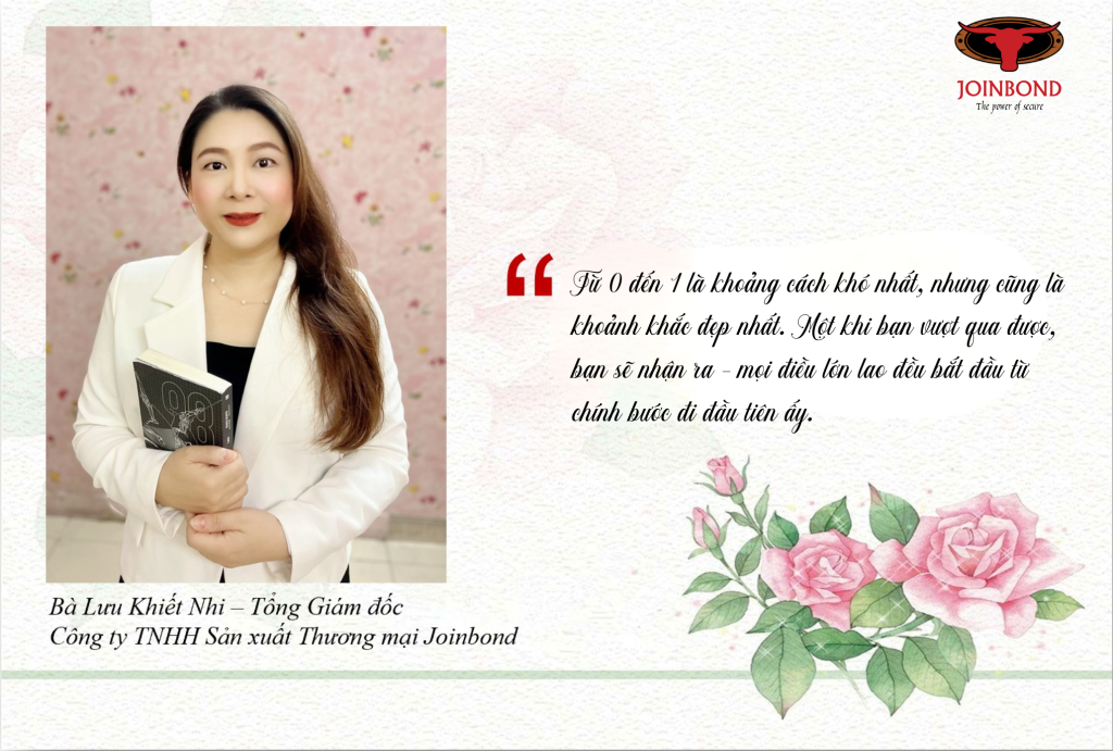 Lưu Khiết Nhi – Tổng Giám đốc Công ty TNHH Sản xuất Thương mại Joinbond