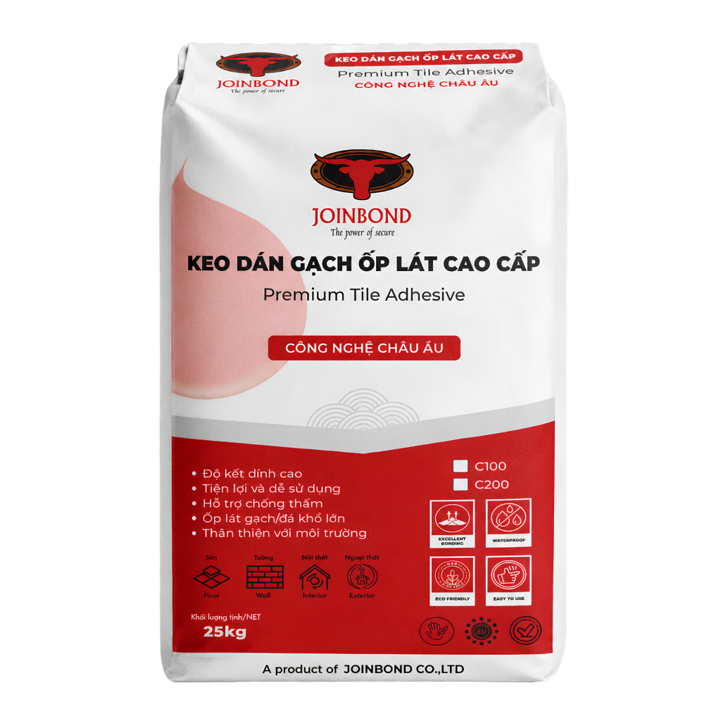 Keo Dán Gạch Ốp Lát Joinbond C100 25kg